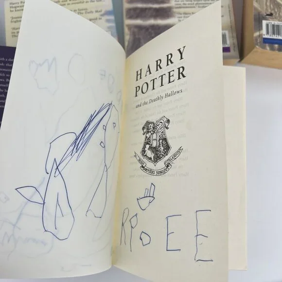 Lot of 5 Harry Potter Bloomsbury UK Book Stone Chamber Prisoner Goblet Hallows - Picture 8 of 16